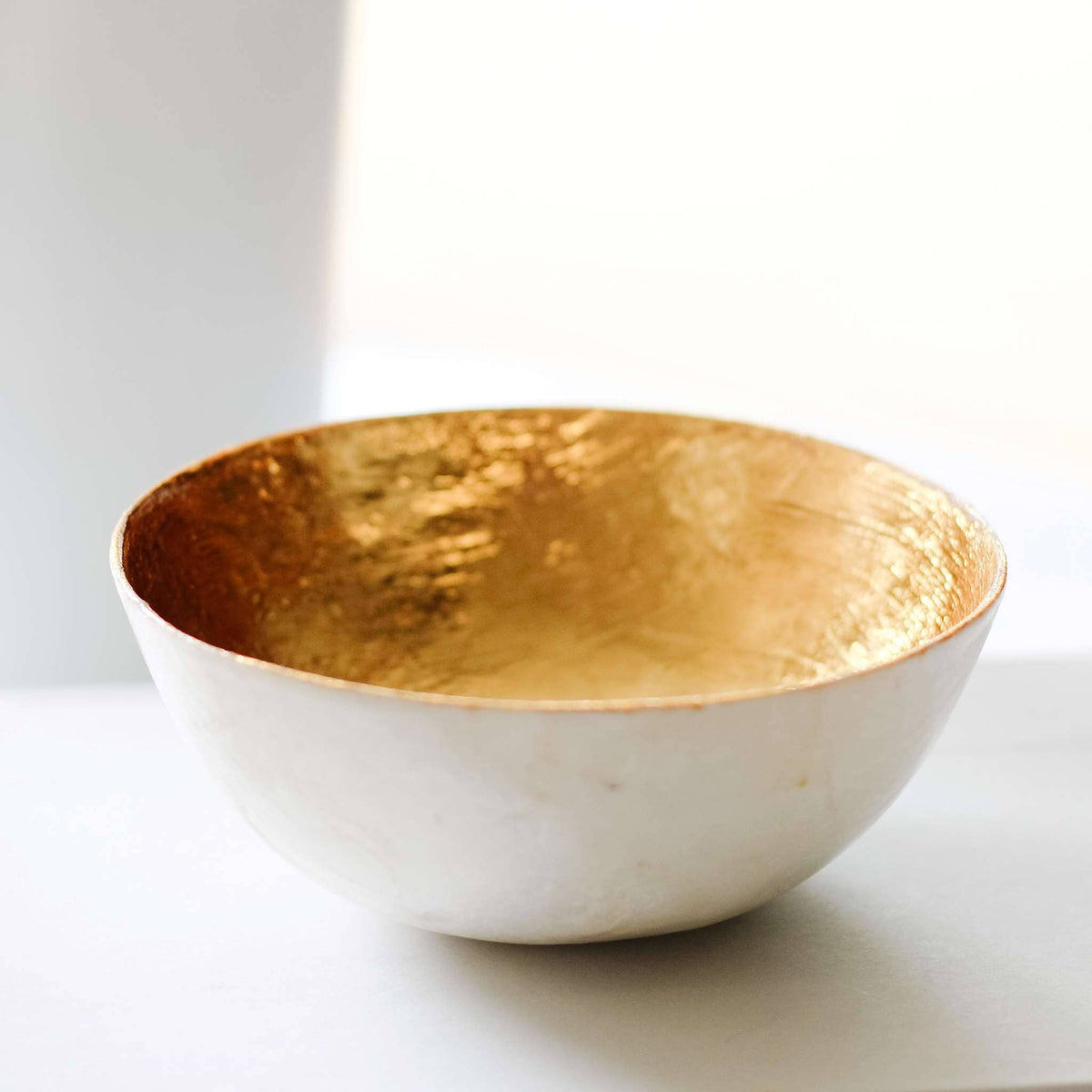 Small Round Two-Tone Capiz Bowl