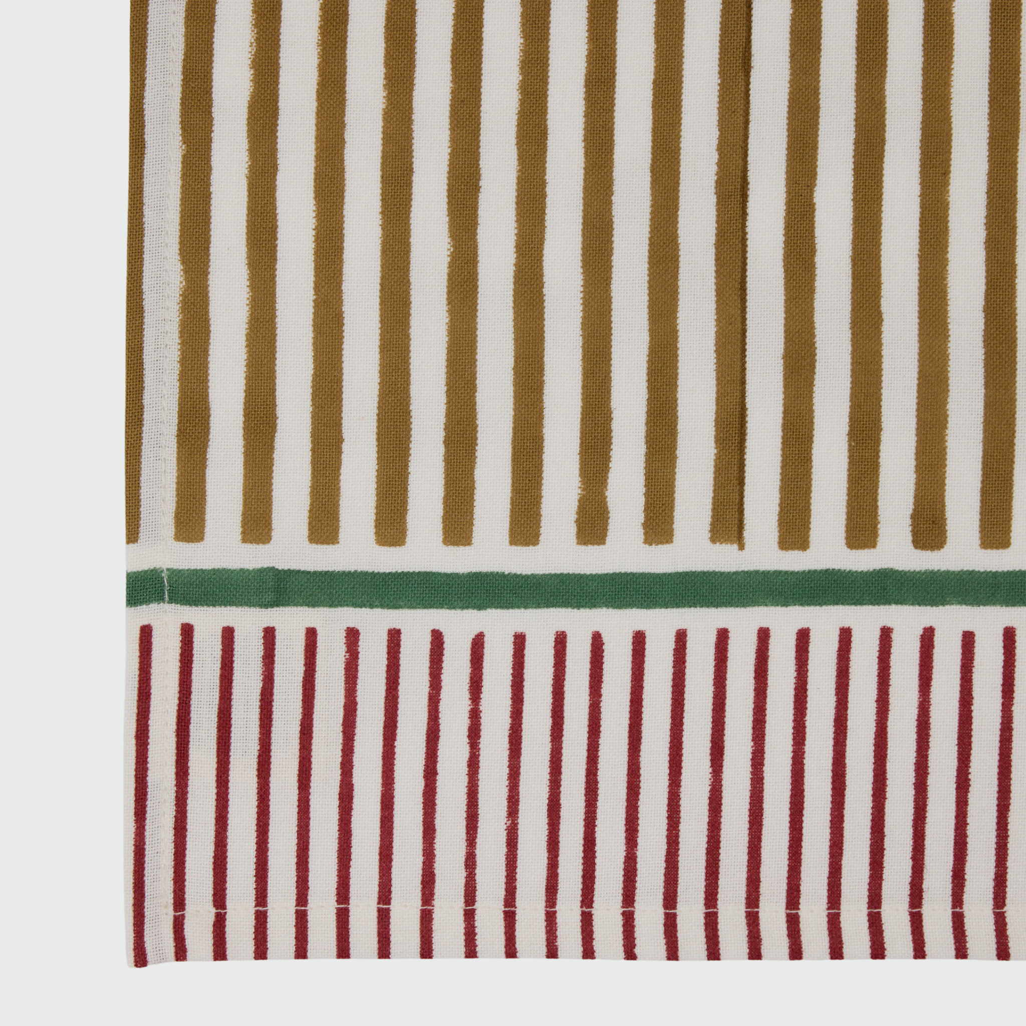 Holiday Stripe Napkin, Tobacco - Set of 4