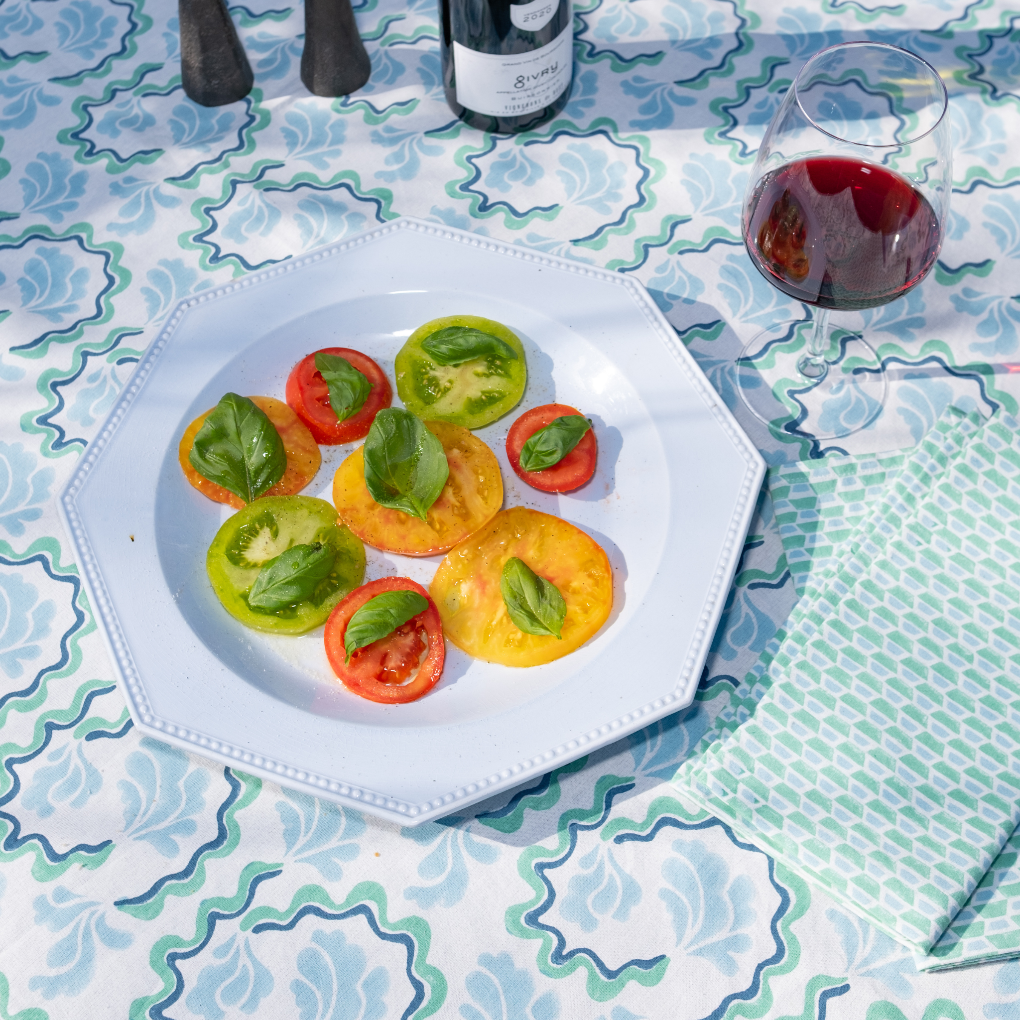 Lucie Tablecloth, Turquoise