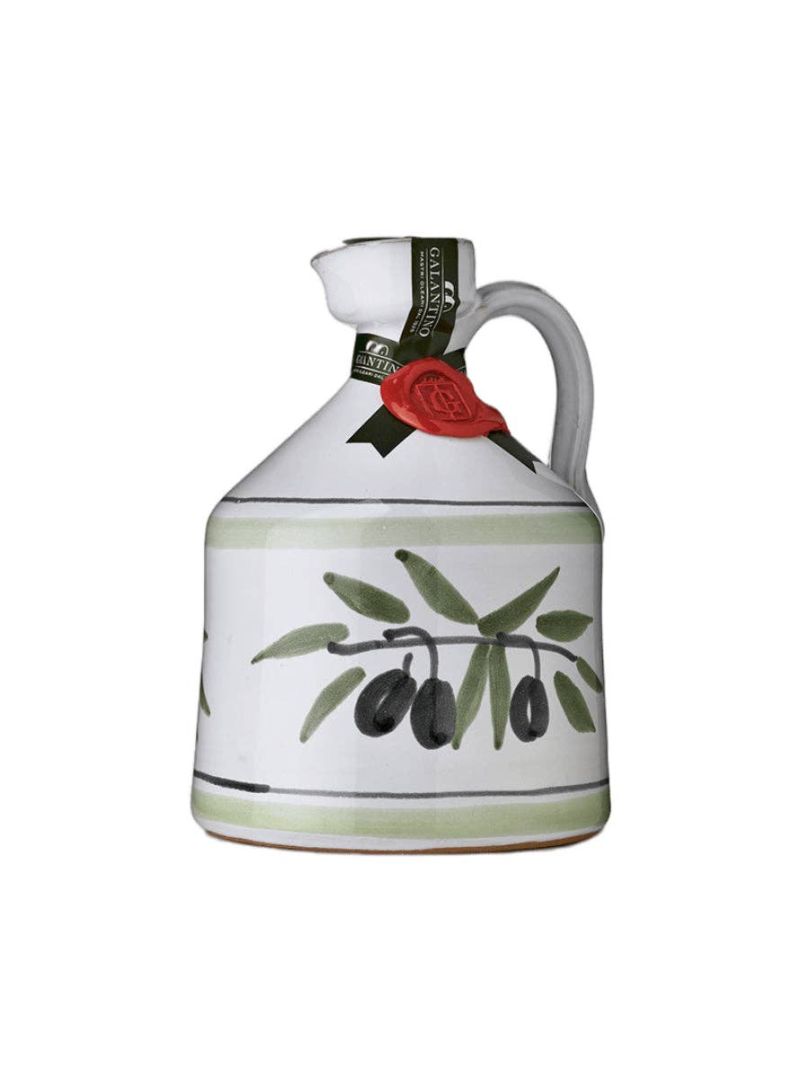 Angel EVOO in Hand Painted Ceramic by Frantoio Galantino