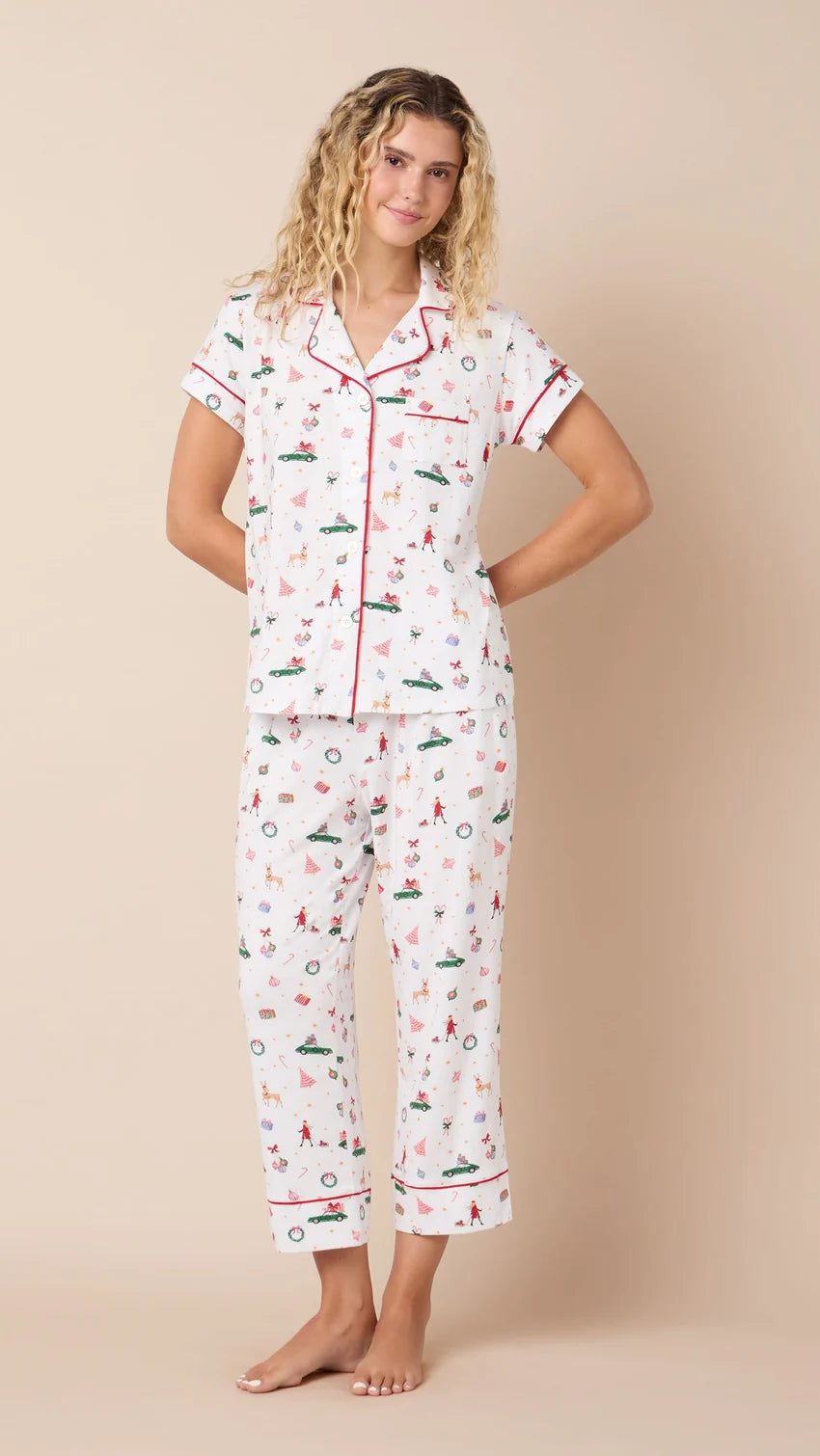 A Merry Little Stroll Pima Knit Capri
