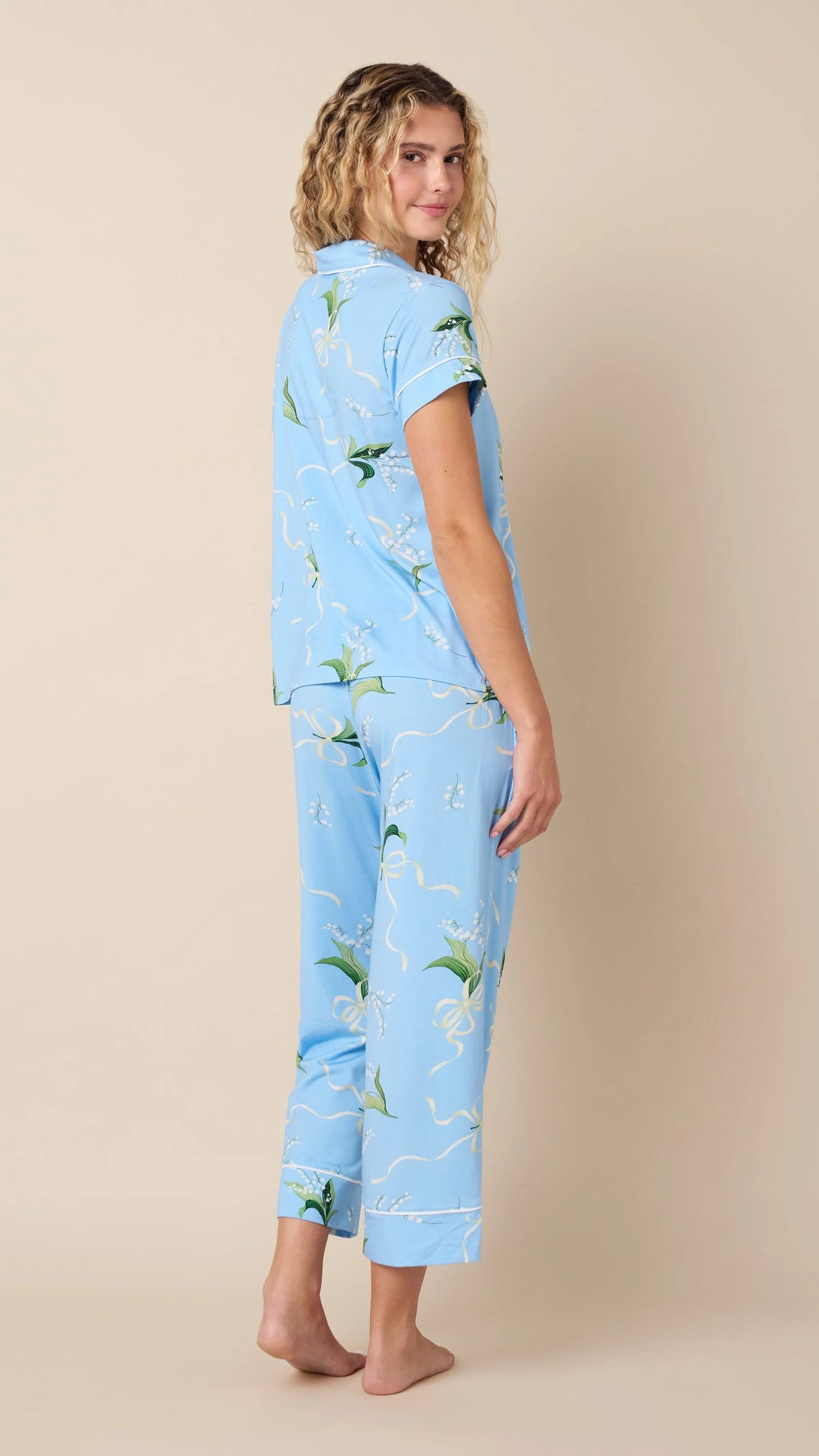 Bouquet & Bow Pima Knit Capri Set