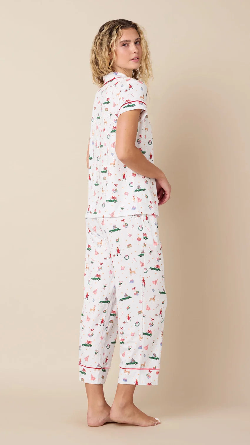 A Merry Little Stroll Pima Knit Capri