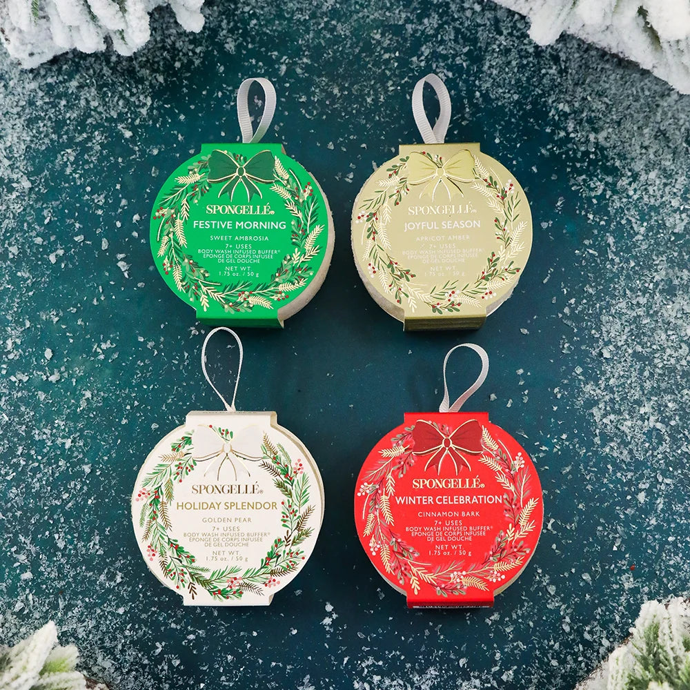 Spongelle Holiday Wreath Body Buffer